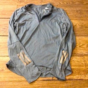 Blue track quarter zip jacket